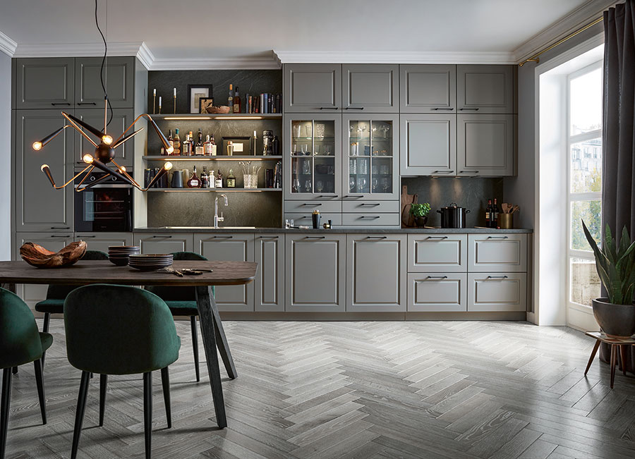 moderne-landhaus moderne Küche